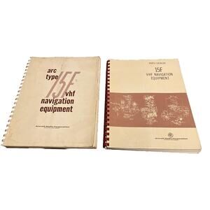 ARC Type 15F VHF Navigation Equipment Instruction Book Original + Parts Catalog